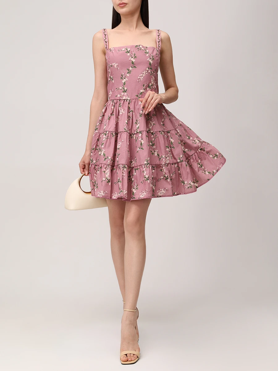 Платье хлопковое AGUA BY AGUA BENDITA 17547 Розовый  Фото 2