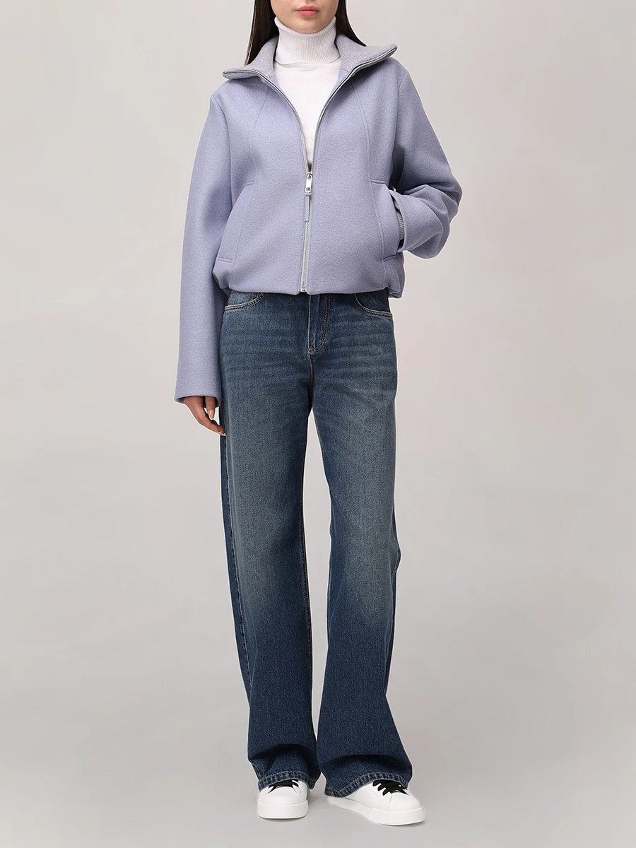 Куртка шерстяная BOSS 50543194/057 Сиреневый  Фото 2