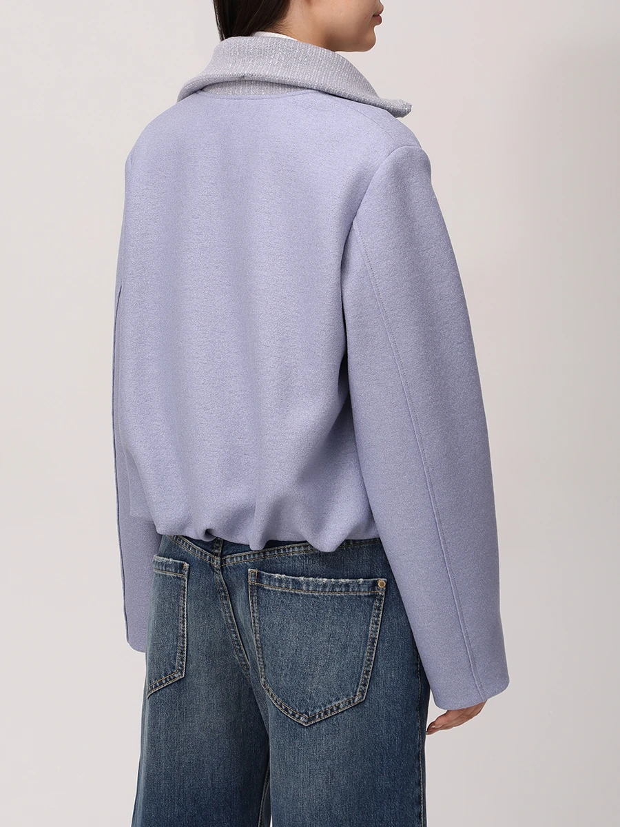 Куртка шерстяная BOSS 50543194/057 Сиреневый  Фото 3