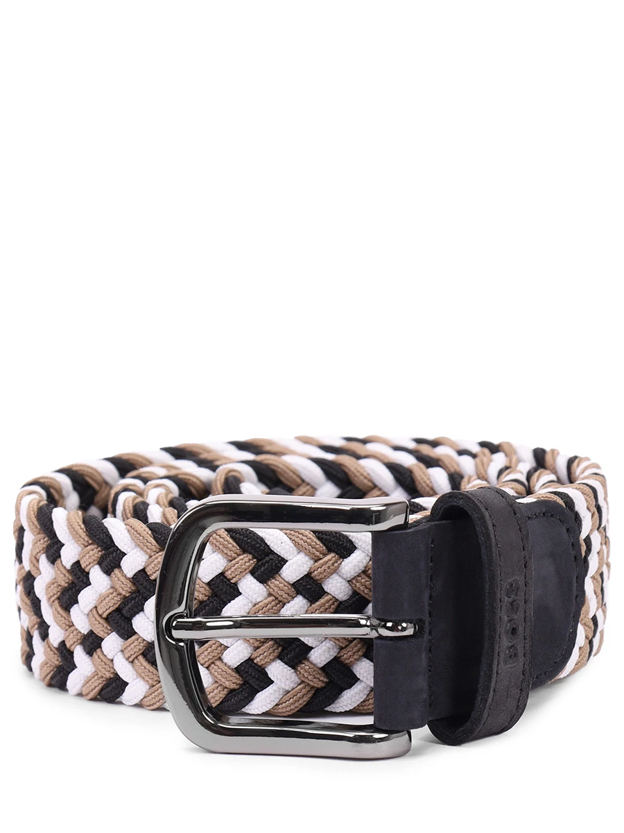 Ремень текстильный BOSS 50548384/960 Бежевый 