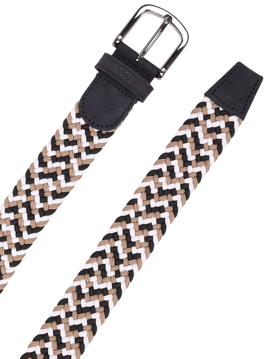 Ремень текстильный BOSS 50548384/960 Бежевый  Фото 3