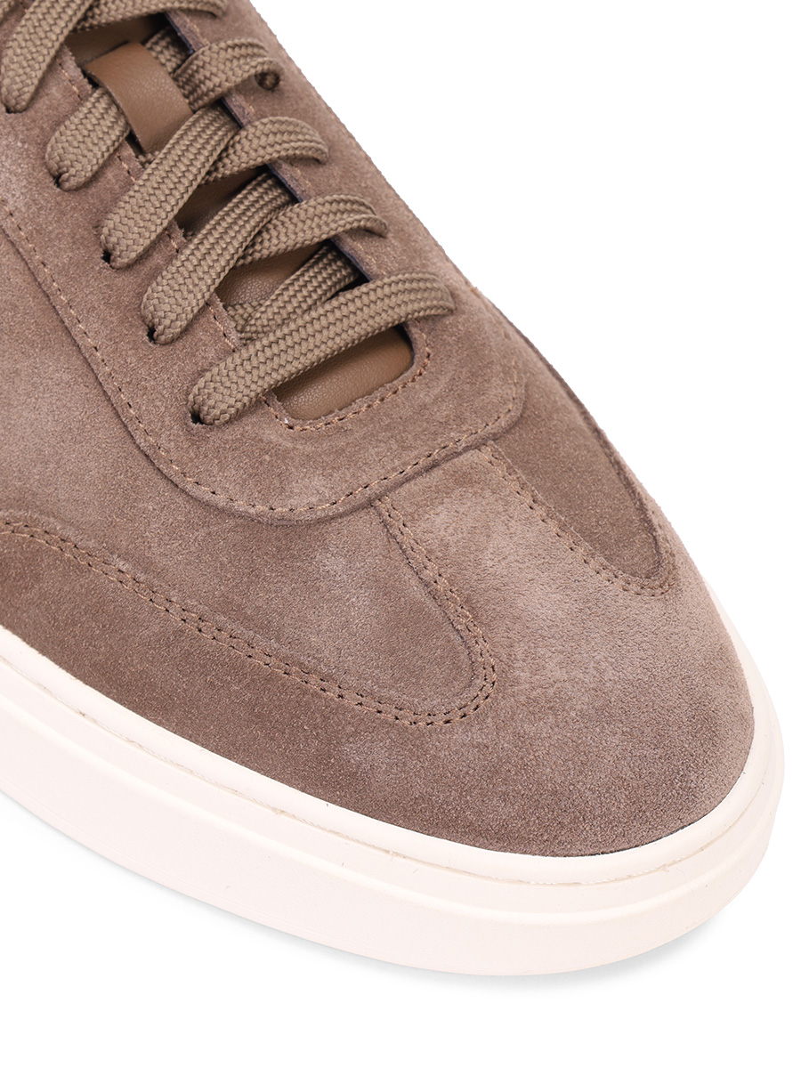 Кеды замшевые Kieran BOSS 50548715/261 Коричневый  Фото 5