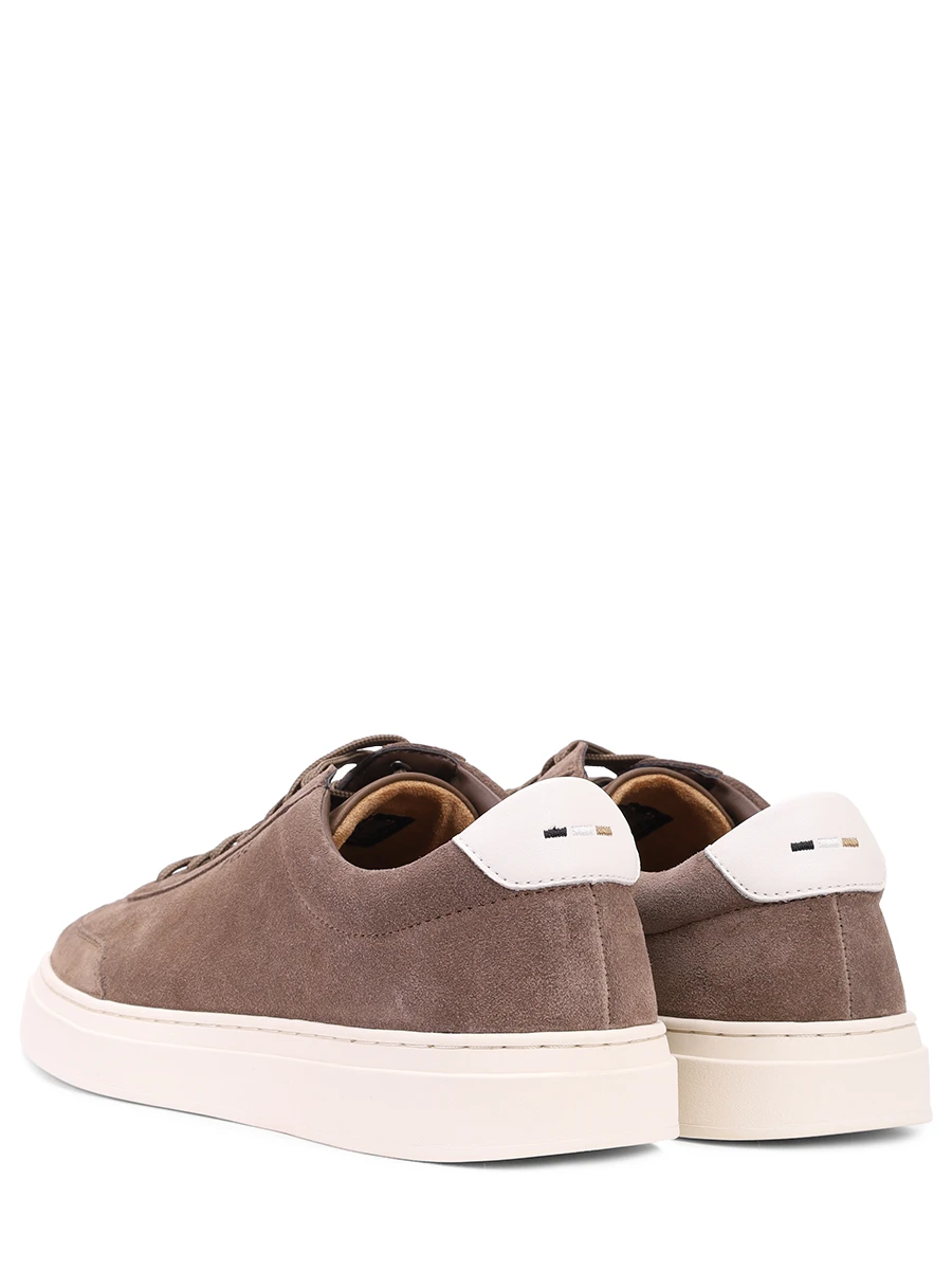 Кеды замшевые Kieran BOSS 50548715/261 Коричневый  Фото 4