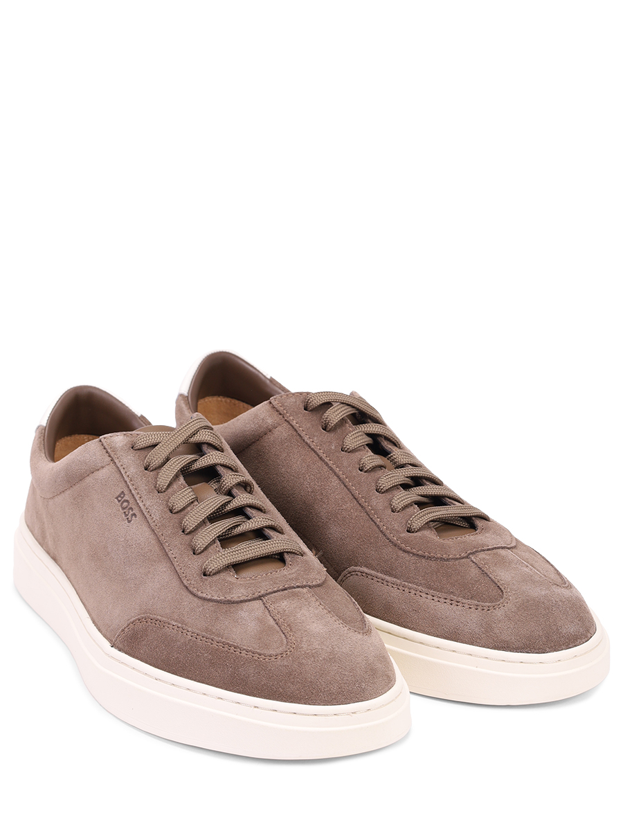 Кеды замшевые Kieran BOSS 50548715/261 Коричневый  Фото 2