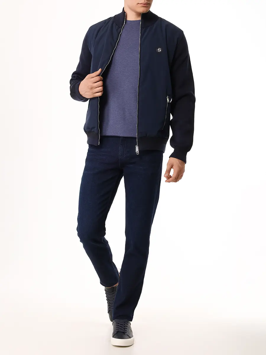 Джинсы Slim Fit хлопковые BOSS 50523239/415 Синий  Фото 2