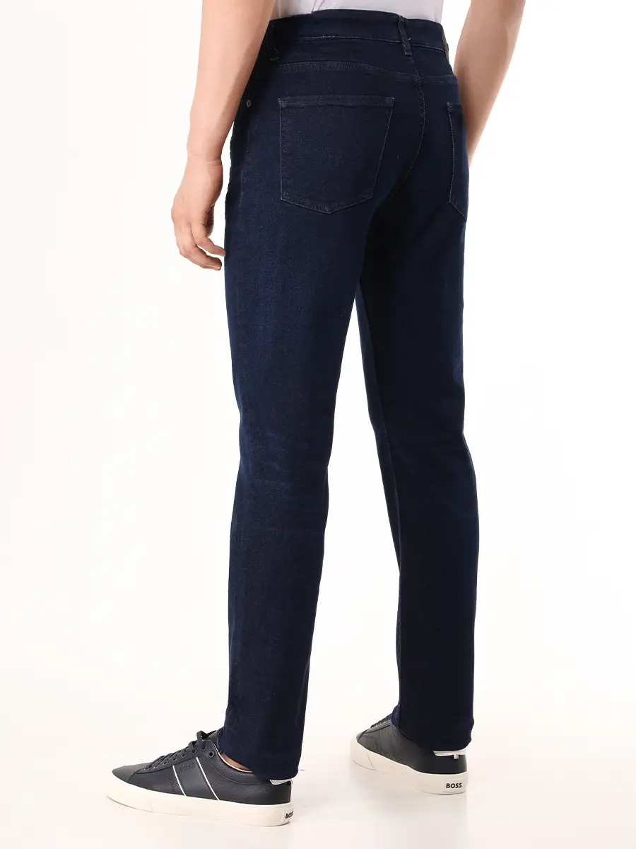 Джинсы Slim Fit хлопковые BOSS 50523239/415 Синий  Фото 3