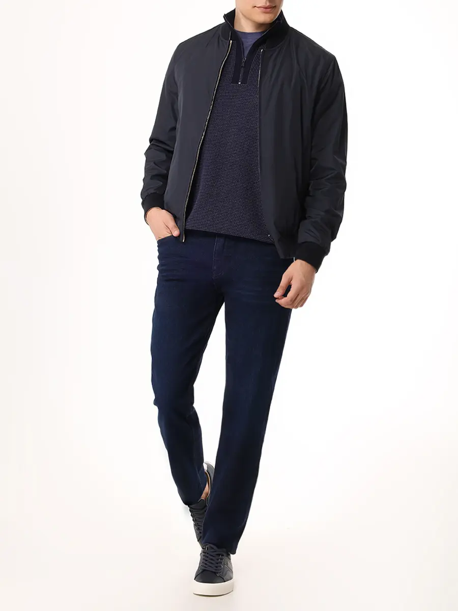 Джинсы Regular Fit хлопковые BOSS 50523240/415 Синий  Фото 2