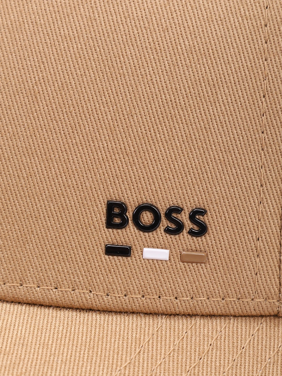 Бейсболка хлопковая BOSS 50539428/260 Бежевый  Фото 3