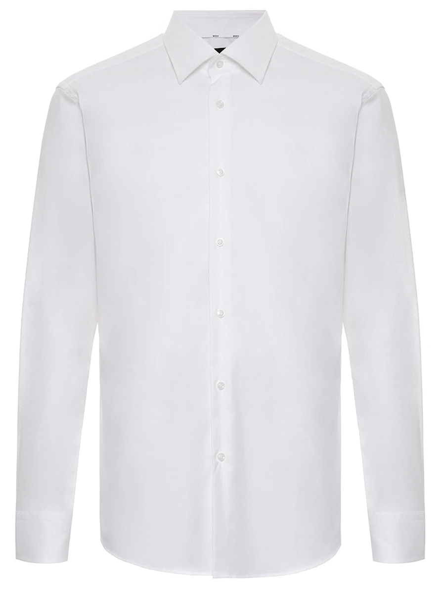 Рубашка Regular Fit хлопковая BOSS 50489830/100 Белый 