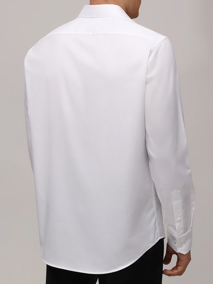 Рубашка Regular Fit хлопковая BOSS 50489830/100 Белый  Фото 3