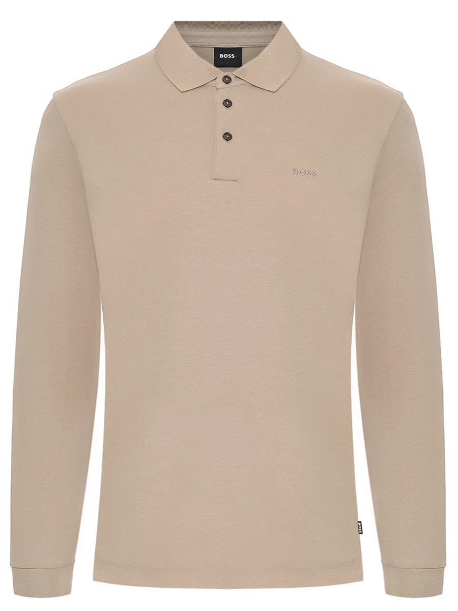 

Поло хлопковое, Бежевый, 50468392/255