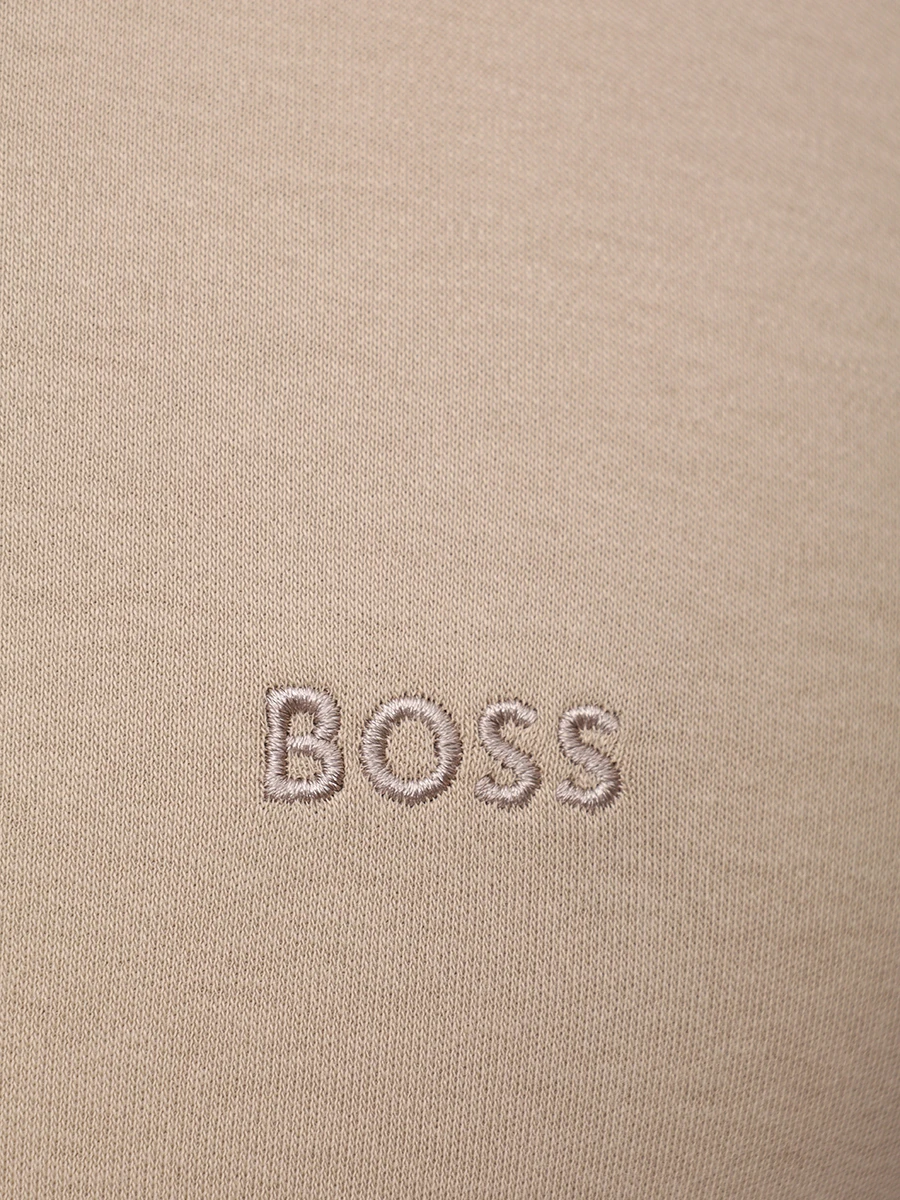 Поло хлопковое BOSS 50468392/255 Бежевый  Фото 6
