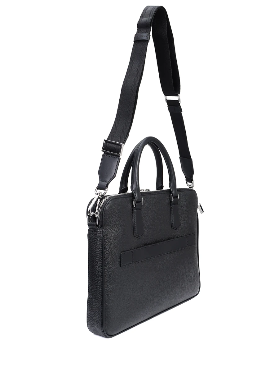 Сумка кожаная BOSS 50529302/001 Черный  Фото 3