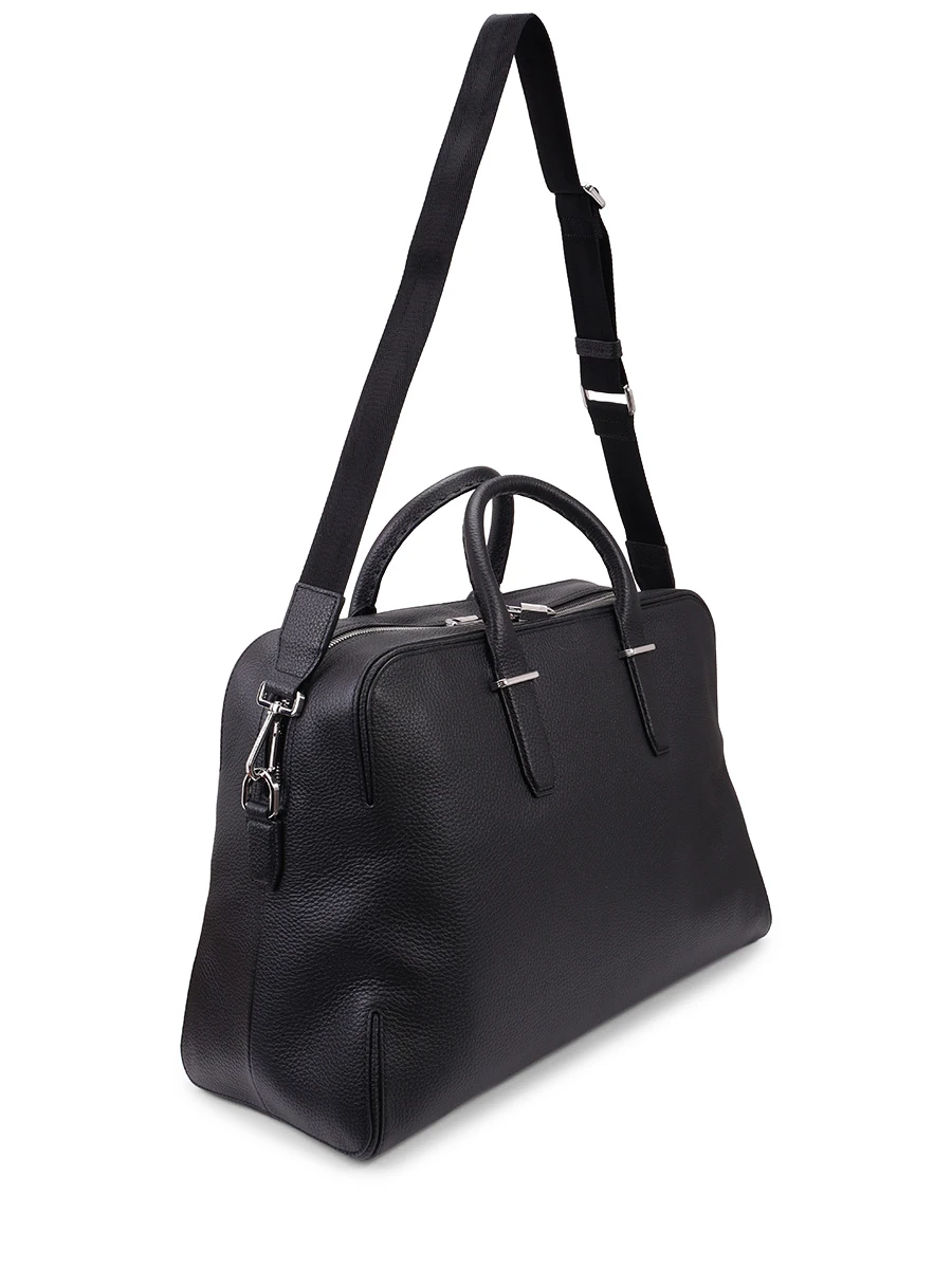 Сумка кожаная BOSS 50548231/001 Черный  Фото 2