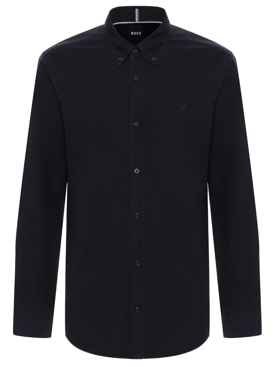 Рубашка Slim Fit хлопковая BOSS 50544917/404 Синий 
