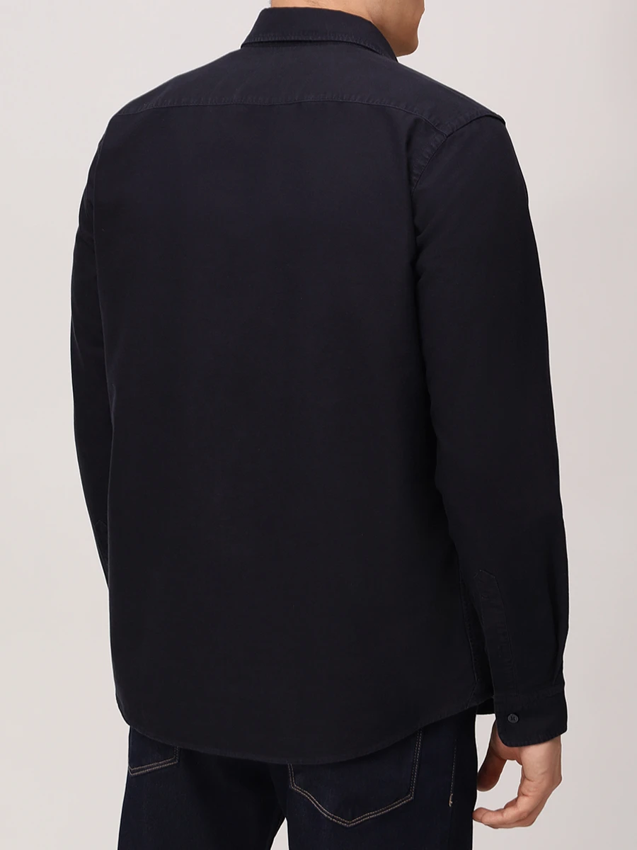 Рубашка Slim Fit хлопковая BOSS 50544917/404 Синий  Фото 3