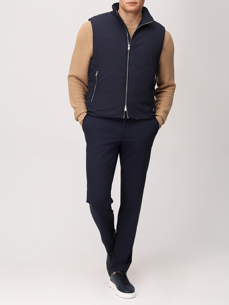 Брюки шерстяные BOSS 50546926/404 Синий  Фото 2