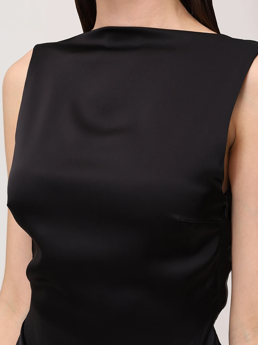 Платье атласное DAVID KOMA RE25DK88D Черный  Фото 5