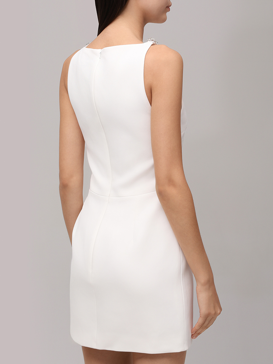 Платье из вискозы DAVID KOMA RE25DK48D Белый  Фото 3