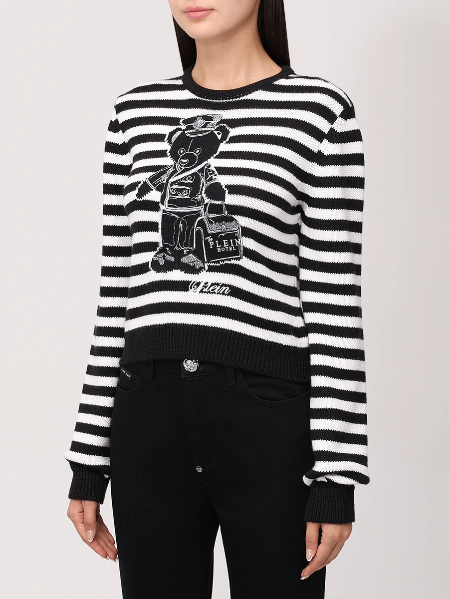 Джемпер шерстяной PHILIPP PLEIN WKO0639/02 Черный  Фото 4