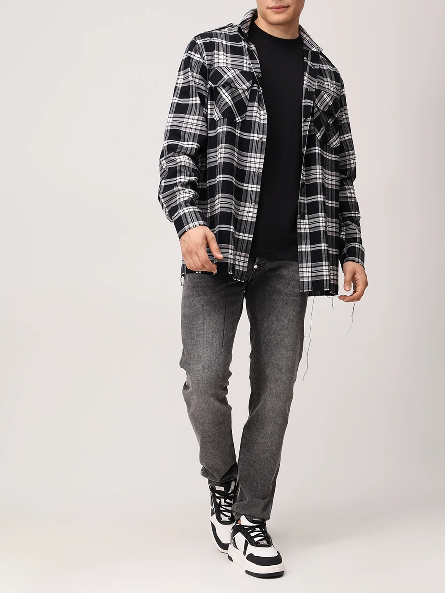 Футболка хлопковая PHILIPP PLEIN MTK8587/02 Черный  Фото 2