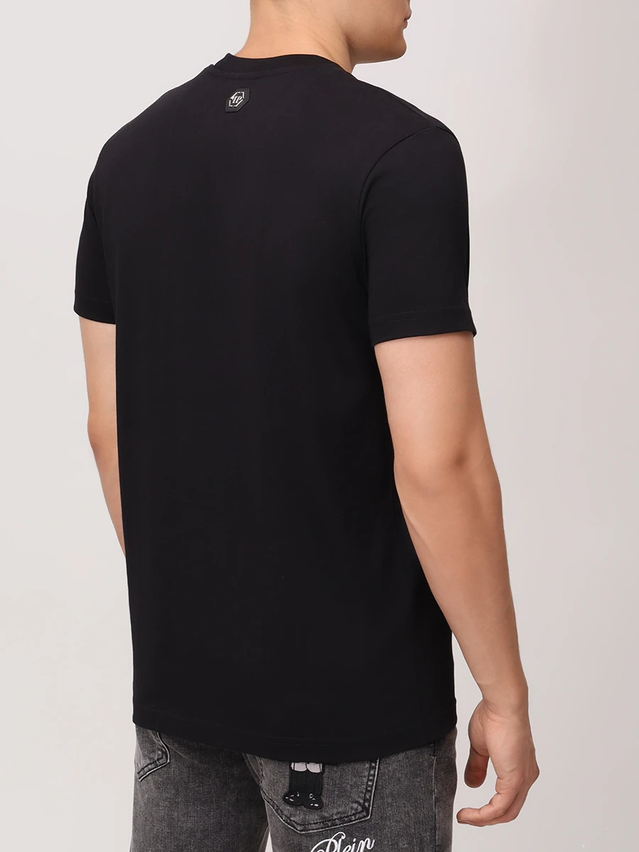 Футболка хлопковая PHILIPP PLEIN MTK8587/02 Черный  Фото 3