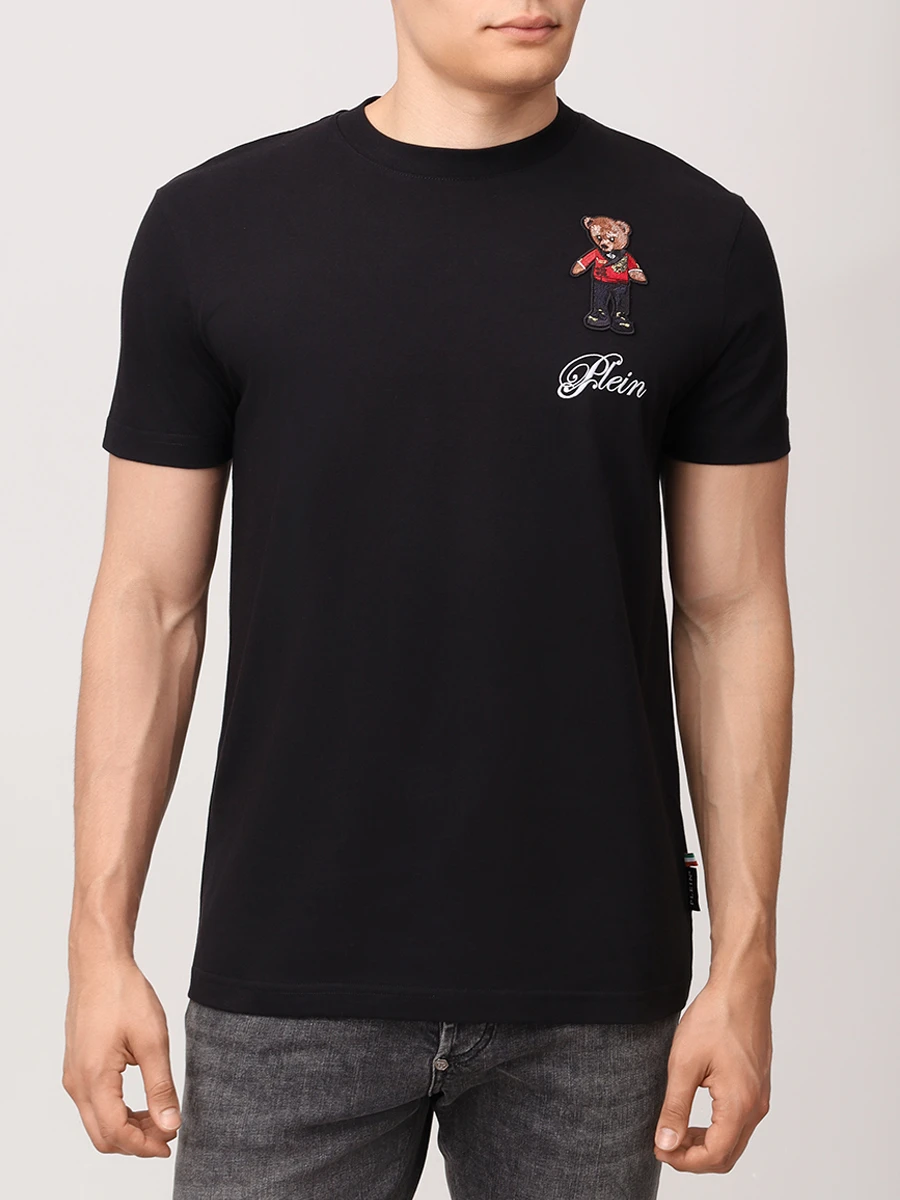 Футболка хлопковая PHILIPP PLEIN MTK8587/02 Черный  Фото 4