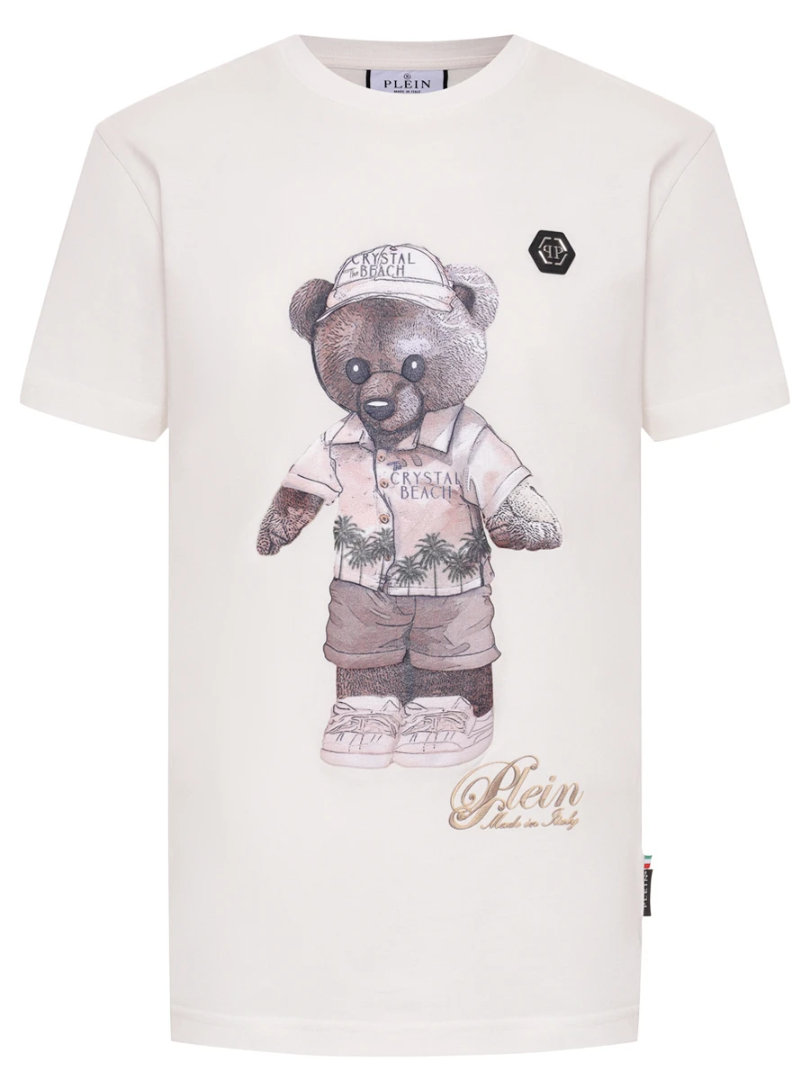 Футболка хлопковая PHILIPP PLEIN MTK8524/01 Белый 