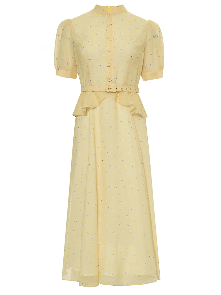 Платье из вискозы ROSEVILLE SS253600M/YLW Желтый 