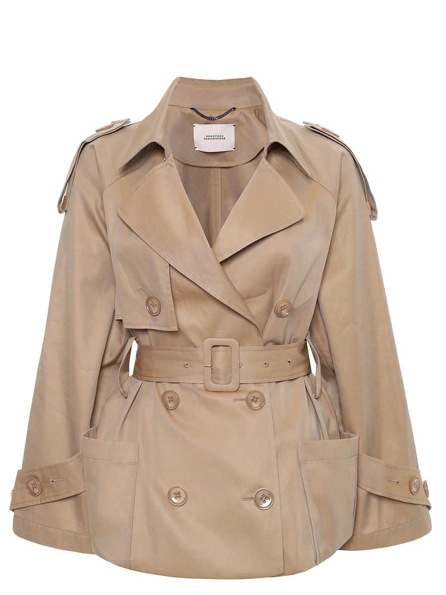 Плащ хлопковый DOROTHEE SCHUMACHER 252 / 148401 / 752 Бежевый 