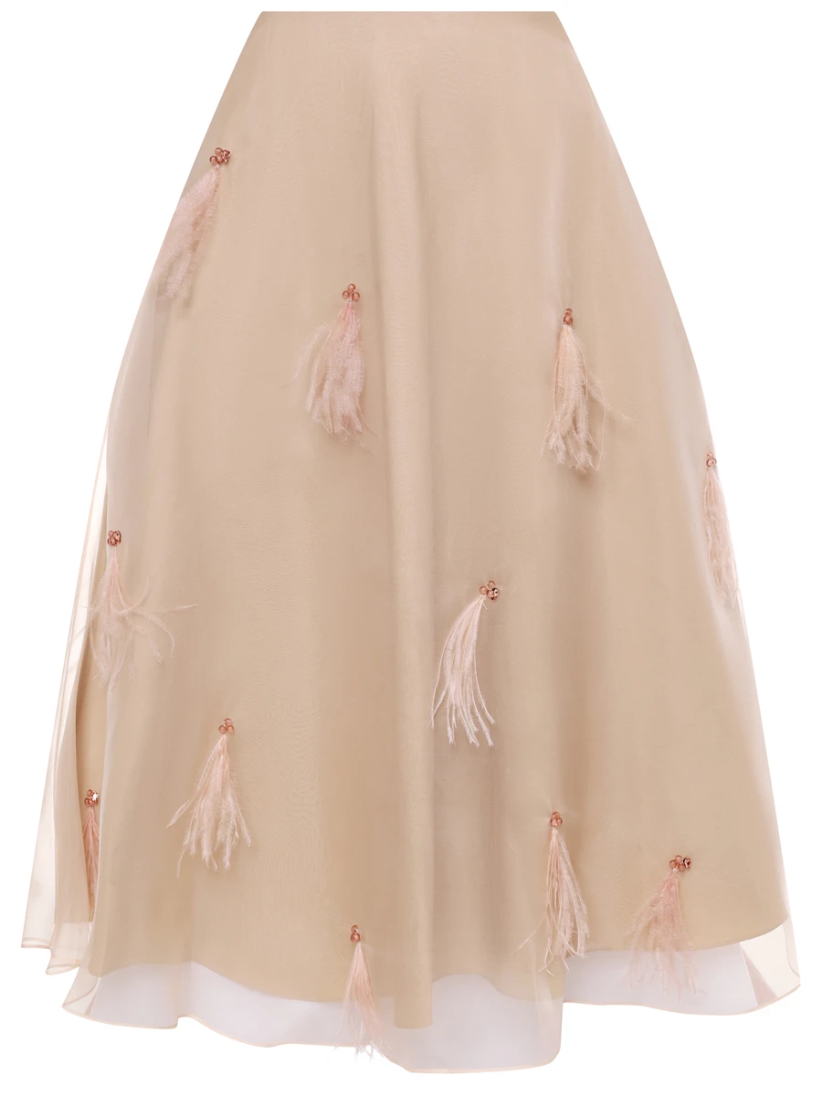 

Юбка шелковая, Бежевый, 252 / 149305 / 316