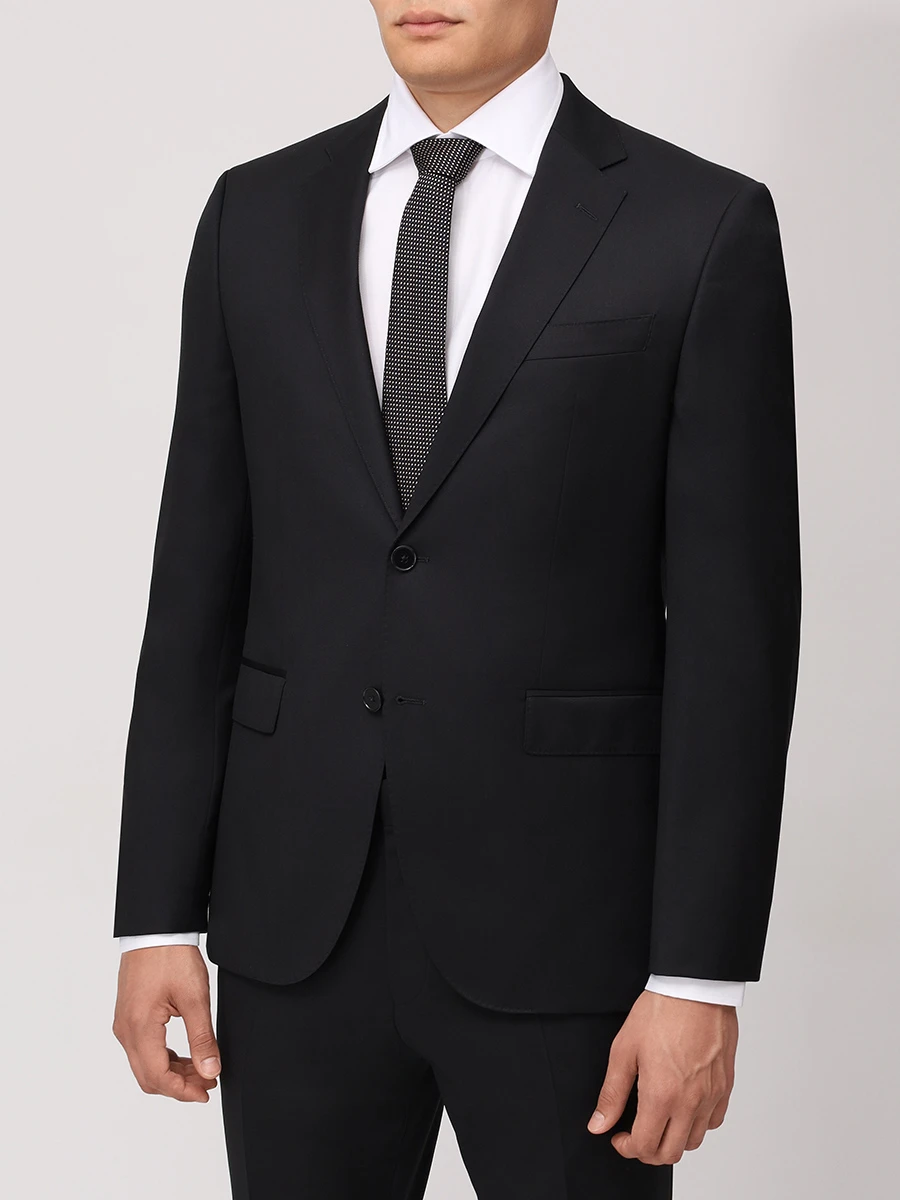 Костюм шерстяной BOSS 50469172/50469174/001 Черный  Фото 4