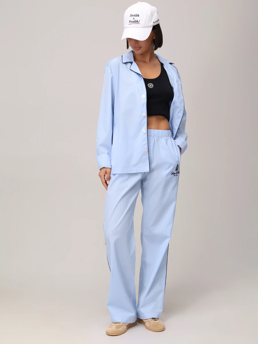 Майка хлопковая SPORTY & RICH TO081600305BA01/4 Черный  Фото 2