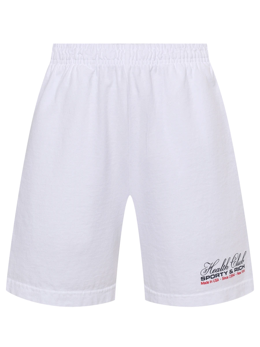 Шорты хлопковые SPORTY & RICH SH039602015WH01/48 Белый 