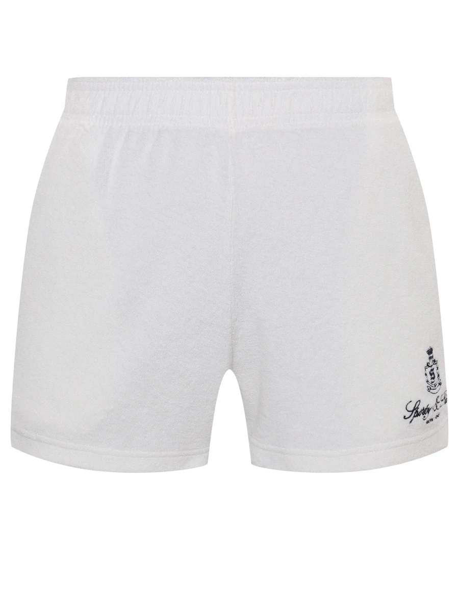 Шорты хлопковые SPORTY & RICH SH001602231WH01/48 Белый 