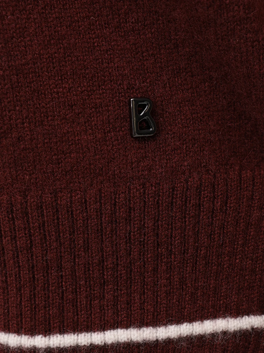 Пуловер из шерсти и кашемира Chiri BOGNER 86472761/598 CHIRI Бордовый  Фото 6