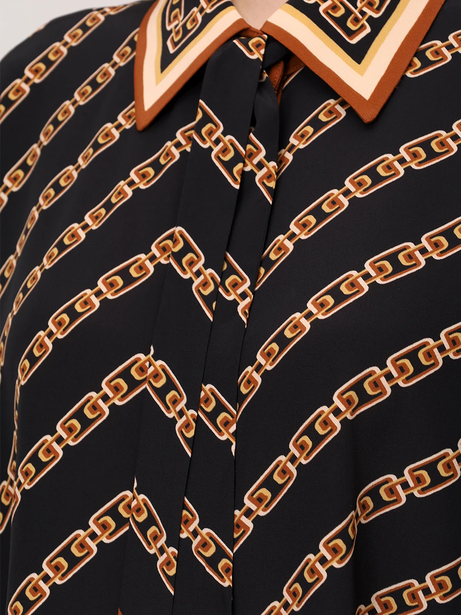 Костюм из вискозы и шелка ZIMMERMANN 4090TS25R/4106PS25R/BLKCHA Черный  Фото 5