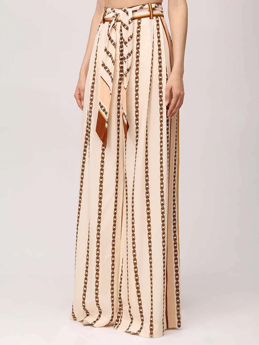 Костюм из вискозы и шелка ZIMMERMANN 4090TS25R/4106PS25R Кремовый  Фото 7