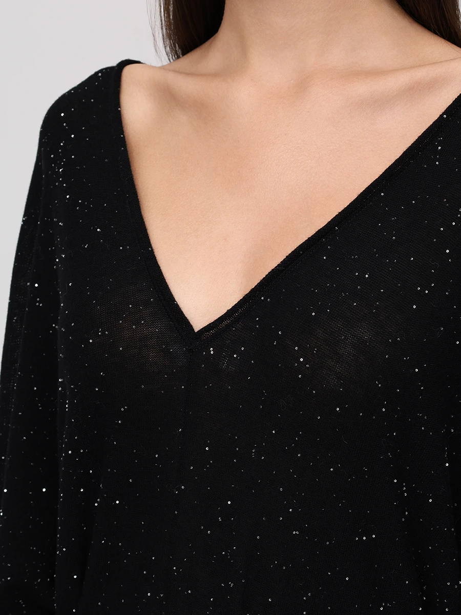 Платье шерстяное FREE AGE W26.DR171P.6030.2010.900 Черный  Фото 5