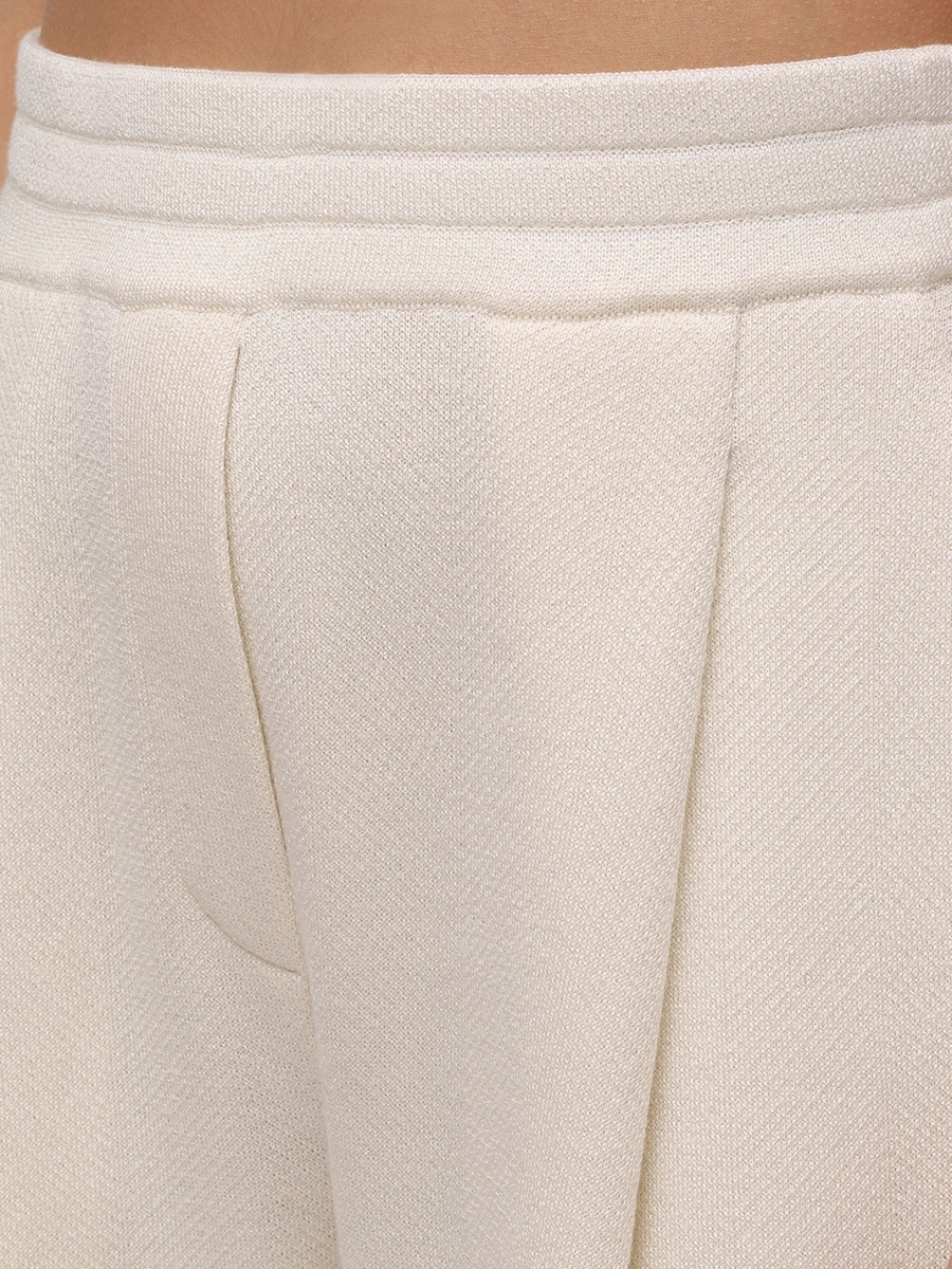 Брюки шелковые FREE AGE W26.PT122.6030.101 Белый  Фото 5