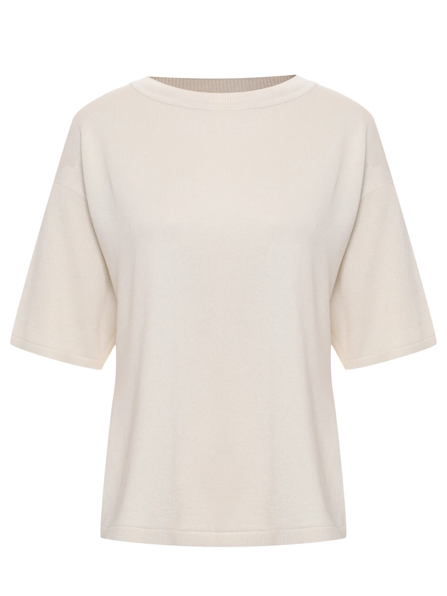 Футболка шелковая FREE AGE W23.JM034.6030.101 Кремовый 