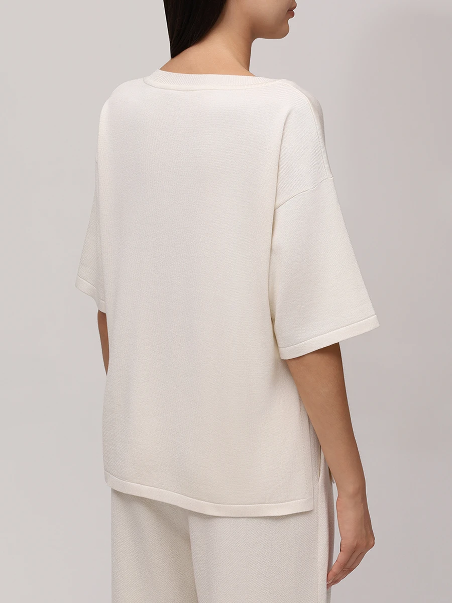 Футболка шелковая FREE AGE W23.JM034.6030.101 Кремовый  Фото 3