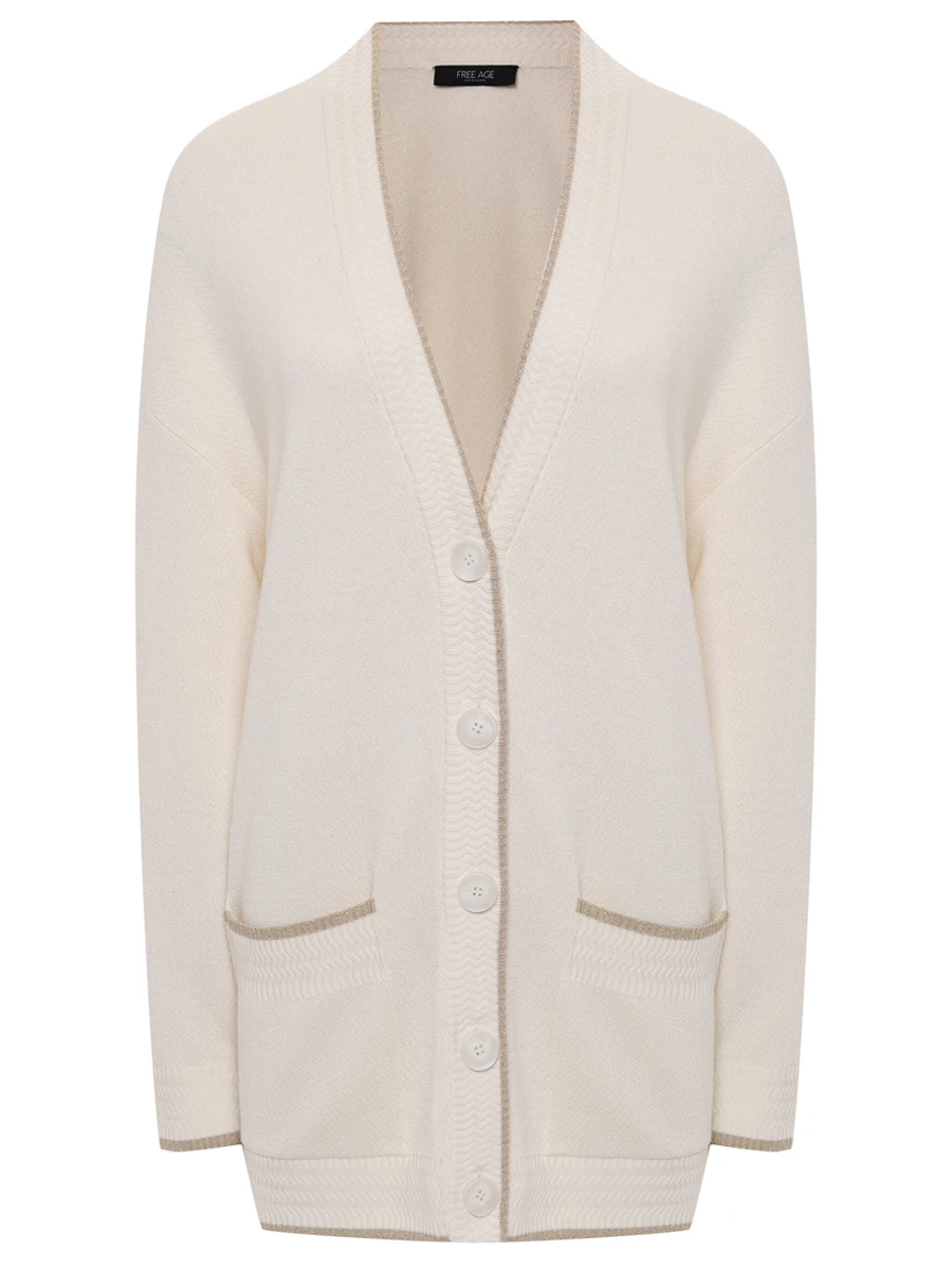 

Кардиган шелковый, Белый, W26.CR099.6039.101