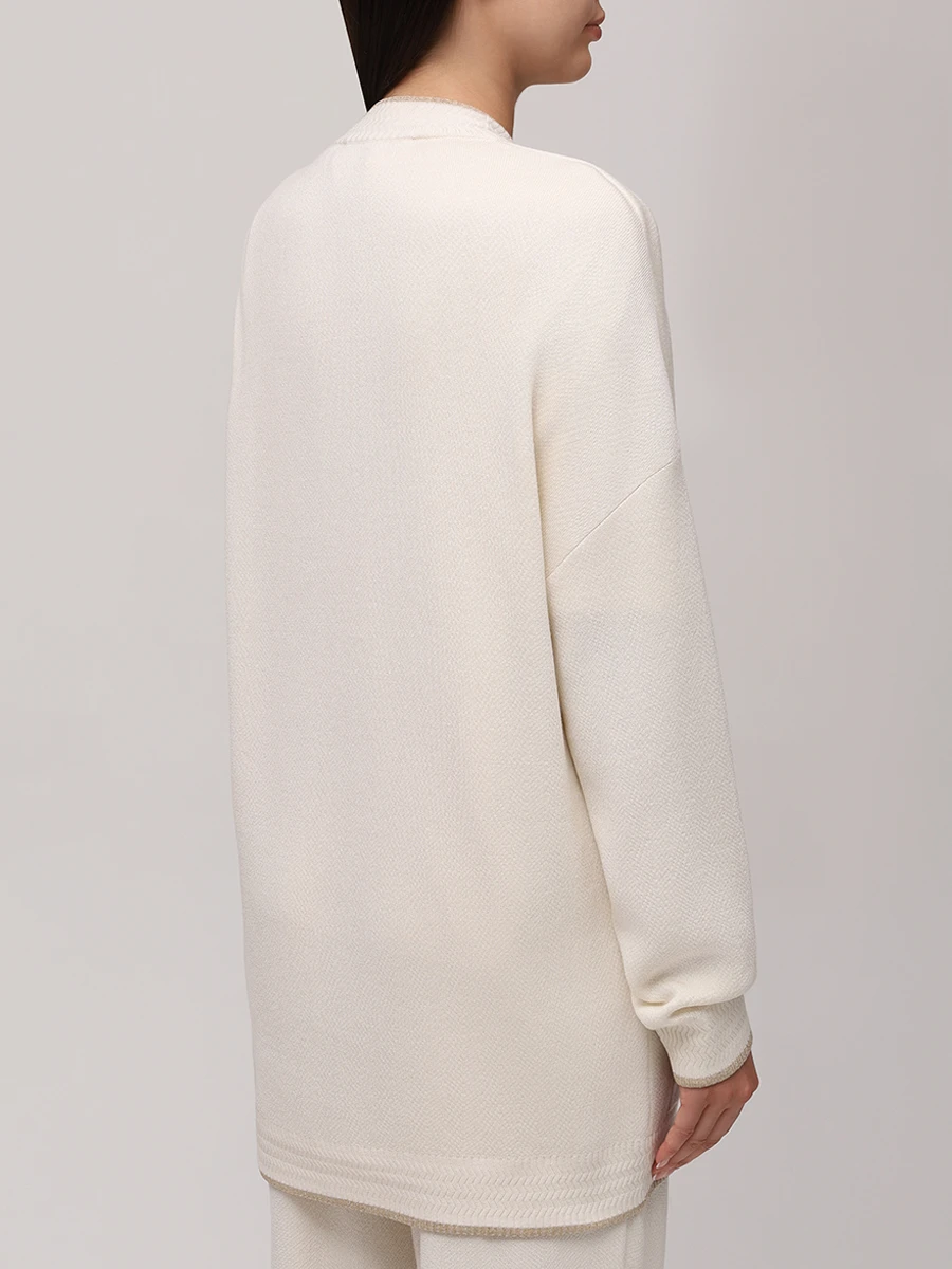 Кардиган шелковый FREE AGE W26.CR099.6039.101 Белый  Фото 3