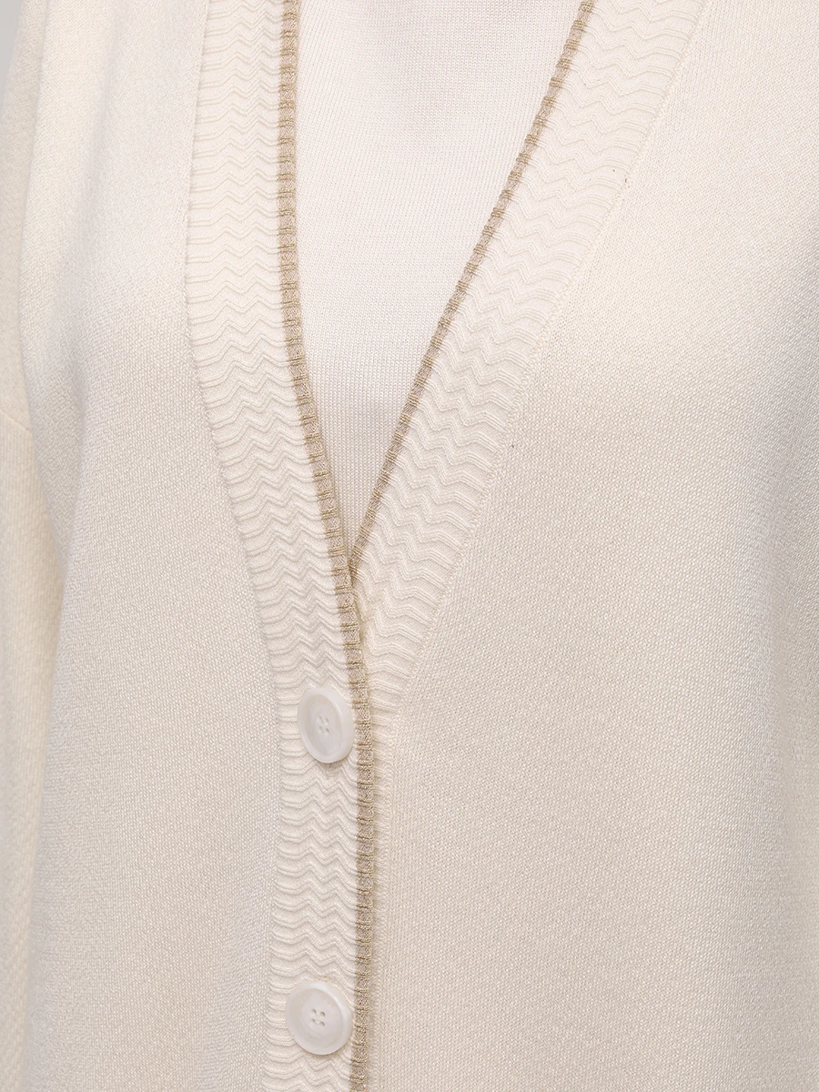 Кардиган шелковый FREE AGE W26.CR099.6039.101 Белый  Фото 5