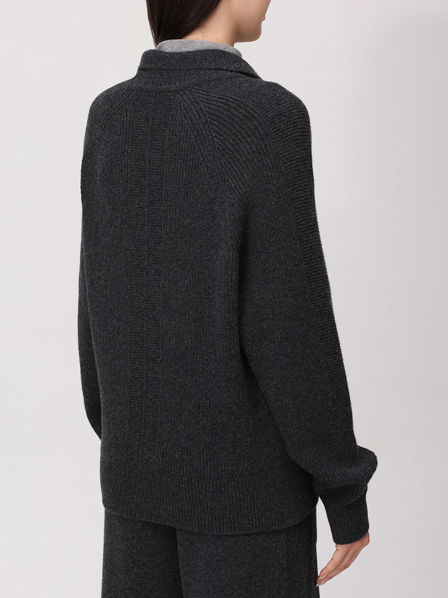 Джемпер кашемировый FREE AGE W25.JM095.3004.991 Темно - Серый  Фото 3