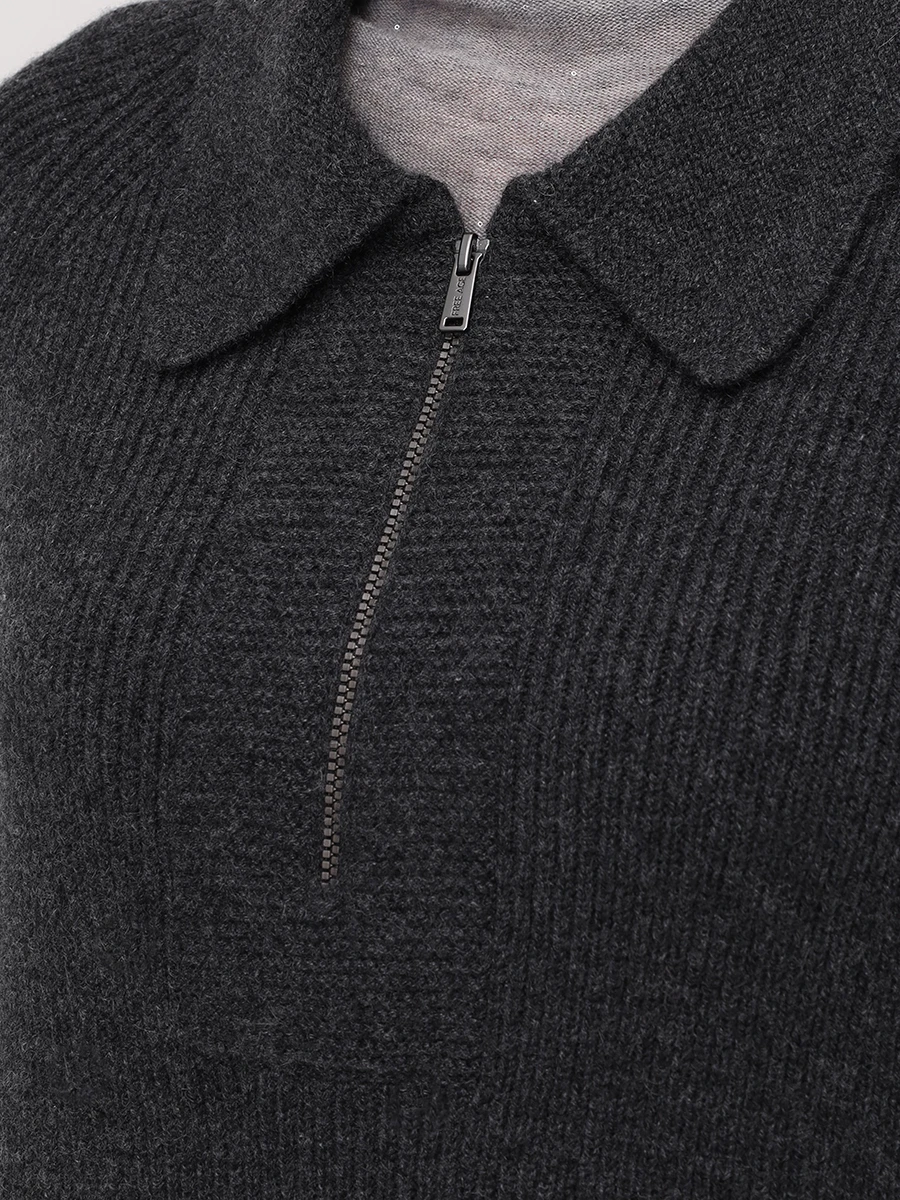 Джемпер кашемировый FREE AGE W25.JM095.3004.991 Темно - Серый  Фото 5