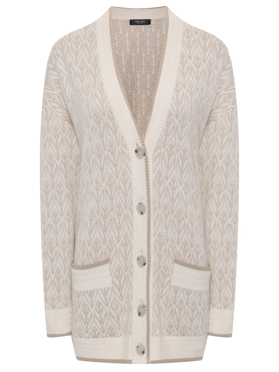 

Кардиган шелковый, Кремовый, W26.CR106M.6039.101