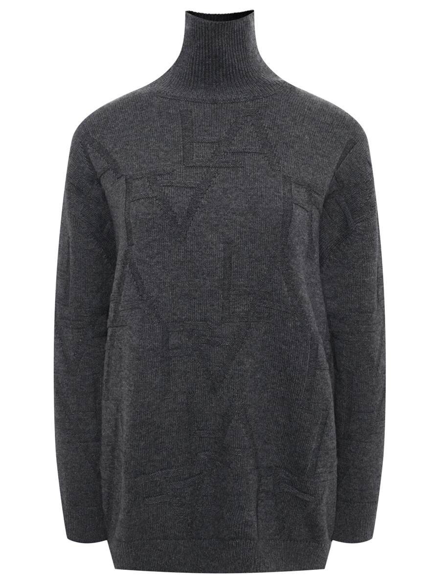 Свитер из шерсти и кашемира FREE AGE W25.SW089.2030.991 Темно- Серый 