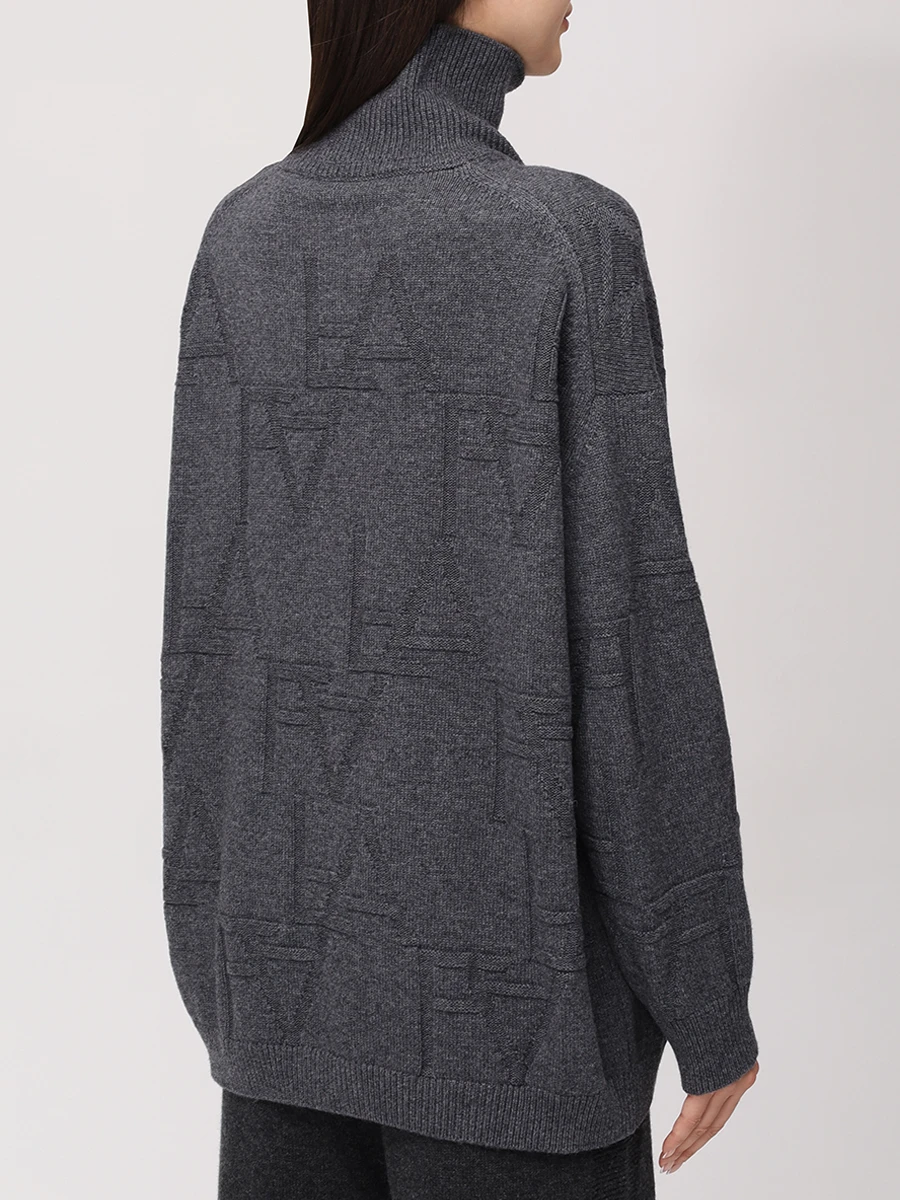 Свитер из шерсти и кашемира FREE AGE W25.SW089.2030.991 Темно- Серый  Фото 3